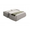 Balance Sofa Bed Fabric Light Gray-back view