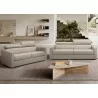 Balance Sofa Bed Leather Light Gray-Lifestyle - Balance Sofa Bed Leather Light Gray-Lifestyle