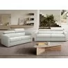 Balance Sofa Bed Leather White-Lifestyle - Balance Sofa Bed Leather White-Lifestyle