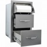 Sole Gourmet Towel Drawer Combo For BBQ Islands RTDC-1 SS