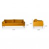 Cultivate Sofa Turmeric - with Dimensions