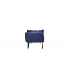 Deklan 3 Seater Sofa Blue Fabric - Side