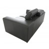 Icon Sofa Dark Grey with Side Split - Headrest Opened - Side Angle