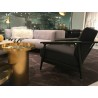 Rockford Sofa Grey Fabric with Black Power Coated Steel - Lifestyle