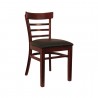 H&D Seating Steakhouse Style Wood Chair - Dark Mahogany