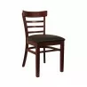 H&D Seating Steakhouse Style Wood Chair - Dark Mahogany - H&D Seating Steakhouse Style Wood Chair - Dark Mahogany