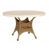Woodard Sommerwind 48" Round Stone Top Umbrella Table in Natural