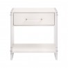 Essentials For Living Sonia Shagreen 1-Drawer Nightstand - Front Angle