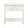 Essentials For Living Sonia Shagreen 1-Drawer Nightstand - Front Opened Angle - Essentials For Living Sonia Shagreen 1-Drawer Nightstand - Front Opened Angle