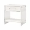 Essentials For Living Sonia Shagreen 1-Drawer Nightstand - Front Side Angle - Essentials For Living Sonia Shagreen 1-Drawer Nightstand - Front Side Angle