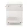 Essentials For Living Sonia Shagreen 1-Drawer Nightstand - Back Angle - Essentials For Living Sonia Shagreen 1-Drawer Nightstand - Back Angle