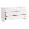 Essentials For Living Sonia Shagreen 6-Drawer Double Dresser - Front Side Opened Angle