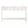 Essentials For Living Sonia Shagreen Console Table - Pearl Shagreen Lucite Brushed Brass - Front Angle - Essentials For Living Sonia Shagreen Console Table - Pearl Shagreen Lucite Brushed Brass - Front Angle