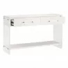 Essentials For Living Sonia Shagreen Console Table - Pearl Shagreen Lucite Brushed Brass - Front Side Opened Angle - Essentials For Living Sonia Shagreen Console Table - Pearl Shagreen Lucite Brushed Brass - Front Side Opened Angle