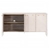 Essentials For Living Sonia Shagreen Media Sideboard - Front with Opened Cabinet
