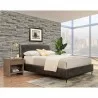 Sophia Full Faux Leather Platform Bed, Gray - Lifestyle - Sophia Full Faux Leather Platform Bed, Gray - Lifestyle