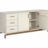 Sunpan Valencia Sideboard - Front Side Opened Angle - Sunpan Valencia Sideboard - Front Side Opened Angle