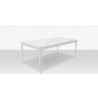 Source Furniture South Beach Rectangular Dining Table 72" White Angle