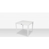 Source Furniture South Beach Square Dining Table White Angle