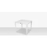 Source Furniture South Beach Square Dining Table White Angle - Source Furniture South Beach Square Dining Table White Angle