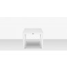 Source Furniture South Beach Square Dining Table White Front