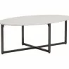 Sunpan Kiara Coffee Table Oval - Front Side Angle - Sunpan Kiara Coffee Table Oval - Front Side Angle