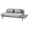 Cane-Line Space 2-Seater module Sofa  Gray image 8