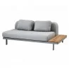 Cane-Line Space 2-Seater module Sofa  Gray image 8 - Cane-Line Space 2-Seater module Sofa  Gray image 8