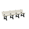 Polly Products Spruce Backed Bench Side