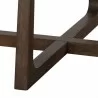Sunpan Flores Dining Table 53" in Ebony Brown-White Marble - Base Angle - Sunpan Flores Dining Table 53" in Ebony Brown-White Marble - Base Angle