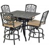 4 armless counter stools and 44" Dynasty series square counter table