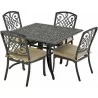 4 armless dining chairs and a 44" Dynasty series square dining table - 4 armless dining chairs and a 44" Dynasty series square dining table