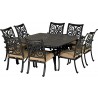 Venice 9-Piece Dining Set - With Armless Chairs