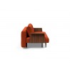 Recast Sofa With Walnut Arms and Elegance Paprika - Side - Recast Sofa With Walnut Arms and Elegance Paprika - Side