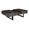 Moe's Home Collection Tiburon Storage Coffee Table - Front Side Opened Angle