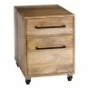 Moe's Home Collection Colvin Mobile Pedestal - Front Side Angle - Moe's Home Collection Colvin Mobile Pedestal - Front Side Angle