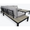 Tortuga Outdoor Lakeview Modern Aluminum 4pc Outdoor Patio Sectional Set 7