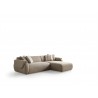 Flore Sectional in Taupe- side view 1