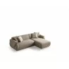 Flore Sectional in Taupe- side view 2 - Flore Sectional in Taupe- side view 2