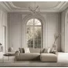 Flore Sectional in Taupe-Lifestyle 1 - Flore Sectional in Taupe-Lifestyle 1