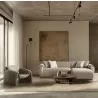 Flore Sectional in Taupe-Lifestyle 4 - Flore Sectional in Taupe-Lifestyle 4