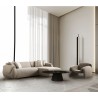 Flore Sectional in Taupe-Lifestyle 3