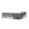 Redondo Sectional in Cast Silver, No Welt - Back Side Angle
