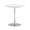 Bellini Baldo End Table High Gloss White,- Front Angle