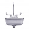 Summerset Grills 15x15" Stainless Steel Drop-in Sink And Hot/Cold Faucet - Front View