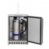 Summerset Grills 6.6c Deluxe Outdoor Rated Kegerator - No Tap with Door Opened