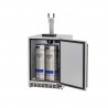  Summerset Grills 6.6c Deluxe Outdoor Rated Double Tap Kegerator - Opened