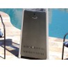 AZ Patio Heaters Commercial Glass Tube Patio Heater in Hammered Silver - Detail