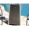 AZ Patio Heaters Commercial Glass Tube Patio Heater in Hammered Silver - Detail - AZ Patio Heaters Commercial Glass Tube Patio Heater in Hammered Silver - Detail