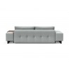 Innovation Living Grand Deluxe Excess Lounger Sofa in Melange Light Grey - back Angle